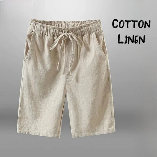 Old Money men's linen shorts